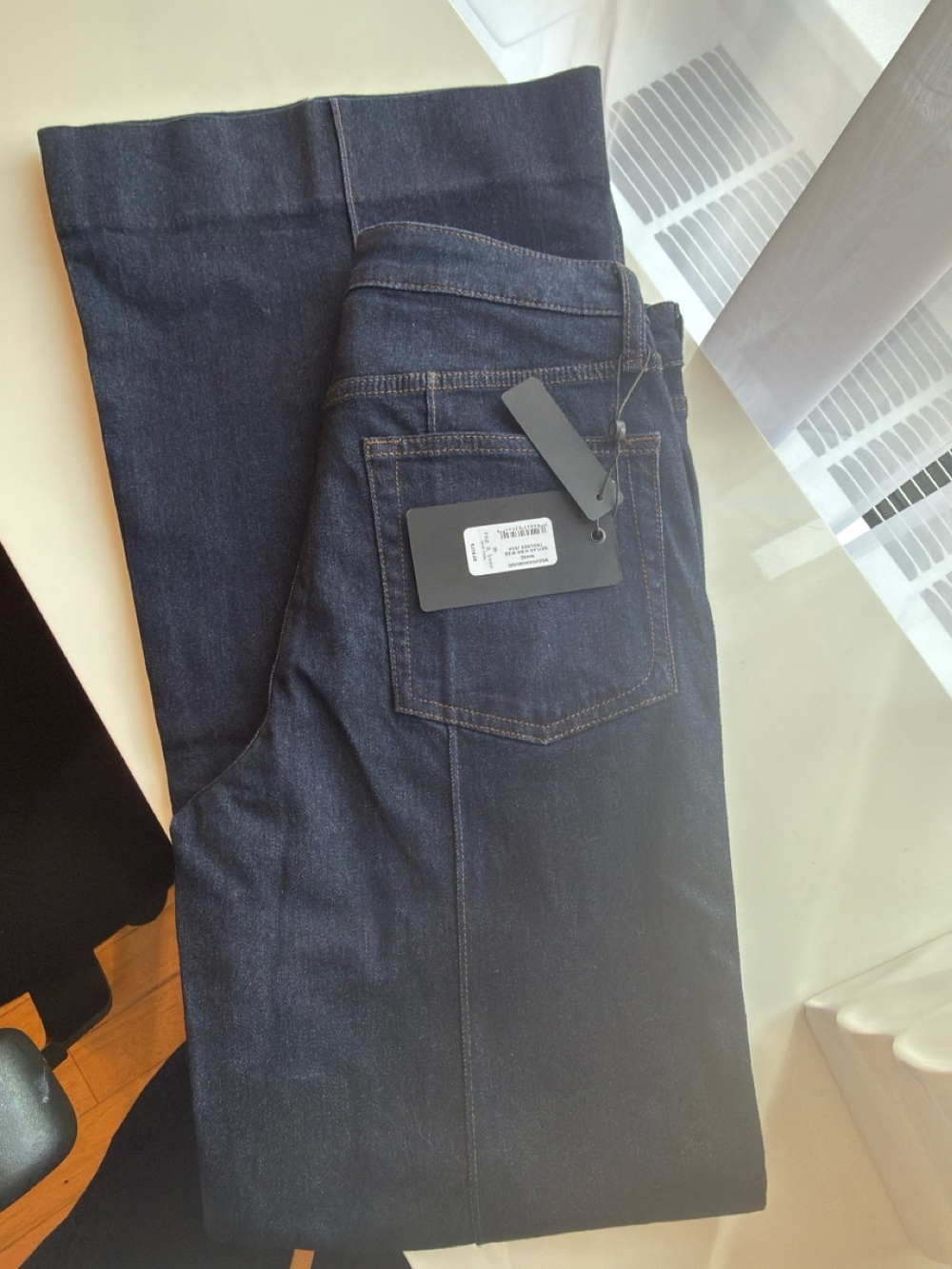 Rag & Bone High-Rise Wide-Leg Women’s Jeans in Dark Indigo Size 26 NWT - Picture 3 of 4